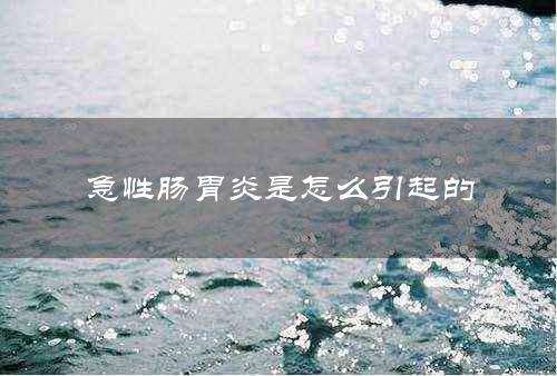 急性肠胃炎是怎么引起的