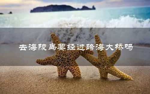 去海陵岛要经过跨海大桥吗