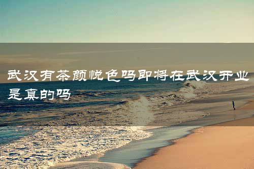 武汉有茶颜悦色吗即将在武汉开业是真的吗